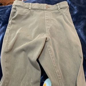 Green high waisted pants